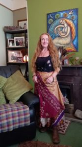 Alison Roberts of Wordzwork in her office in Trefnant, North Wales